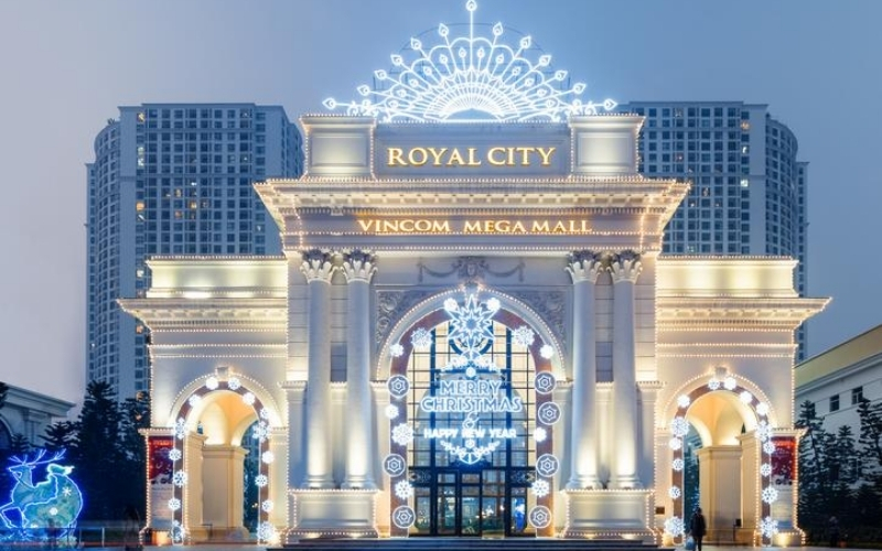 Kiến trúc hoàng gia vô cùng thu hút ở Royal City