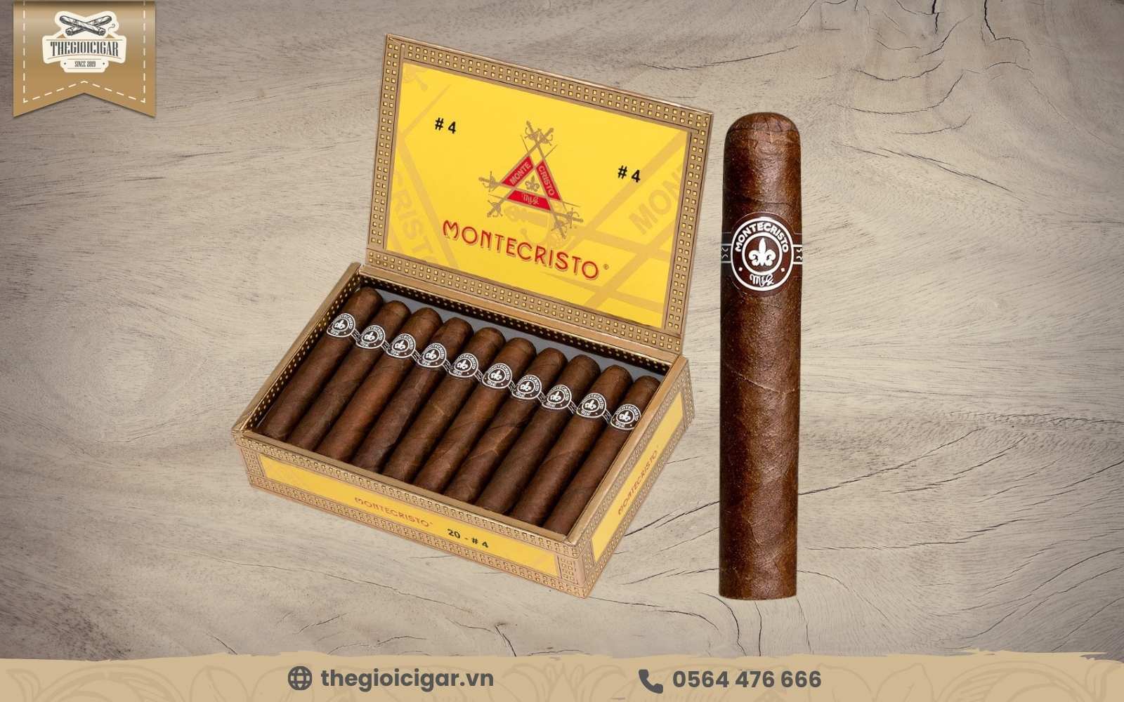 Xì gà cay nồng Montecristo No.4