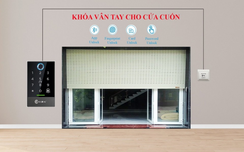 Khóa điện tử cửa cuốn