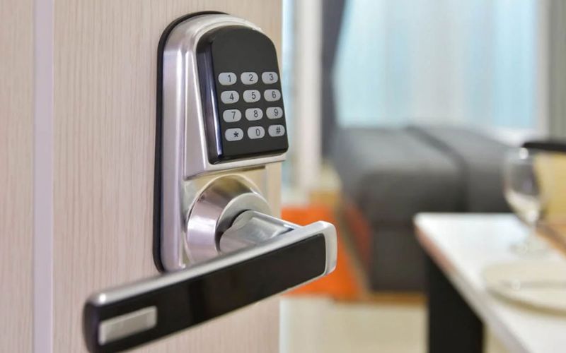 Khóa điện tử cửa thép chống cháy