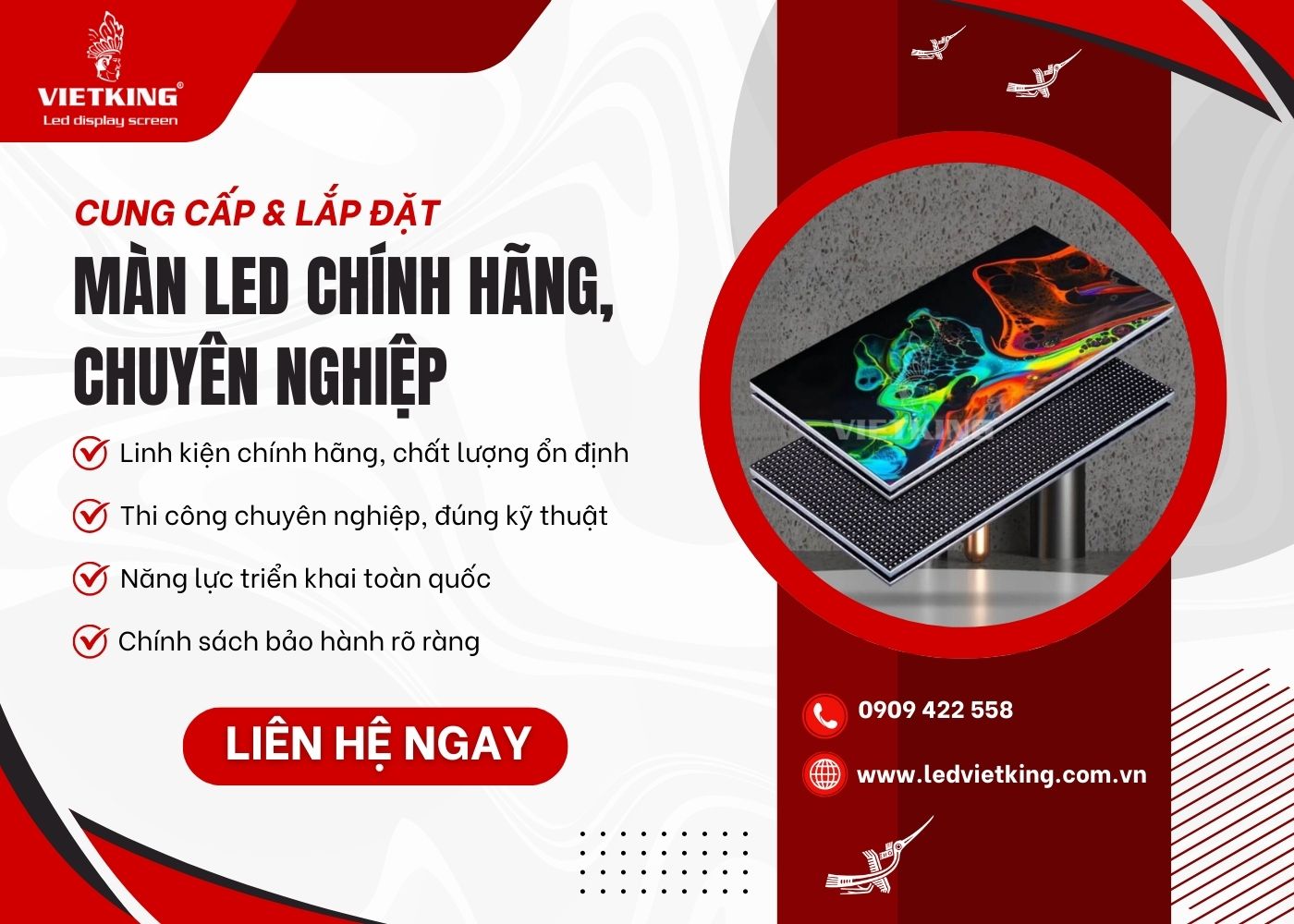 VIETKING - Đơn vị cung cấp và lắp đặt màn hình LED uy tín