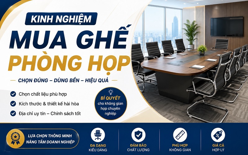 kinh nghiệm mua ghế phòng họp