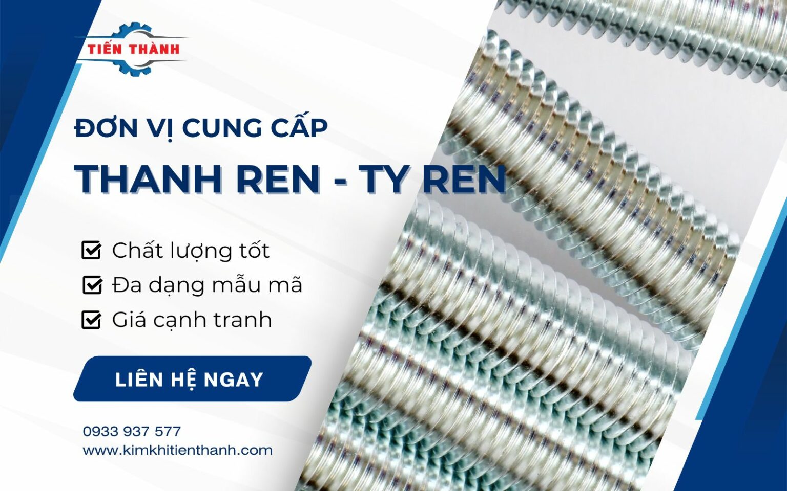 Kim Khí Tiến Thành – Xưởng gia công ty ren chất lượng cao