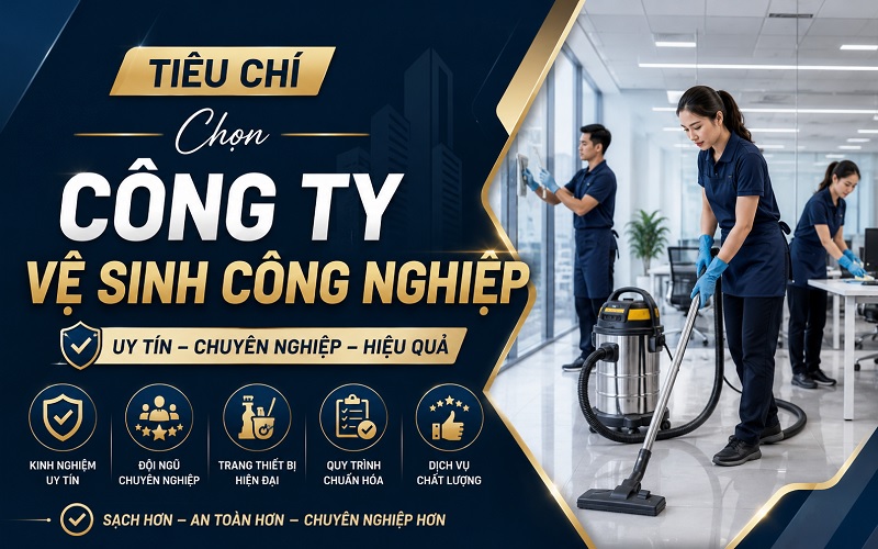 tiêu chí chọn công ty vệ sinh công nghiệp